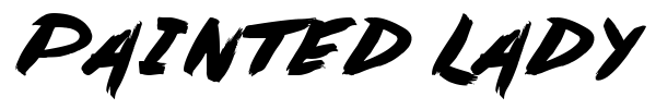 Painted Lady font preview